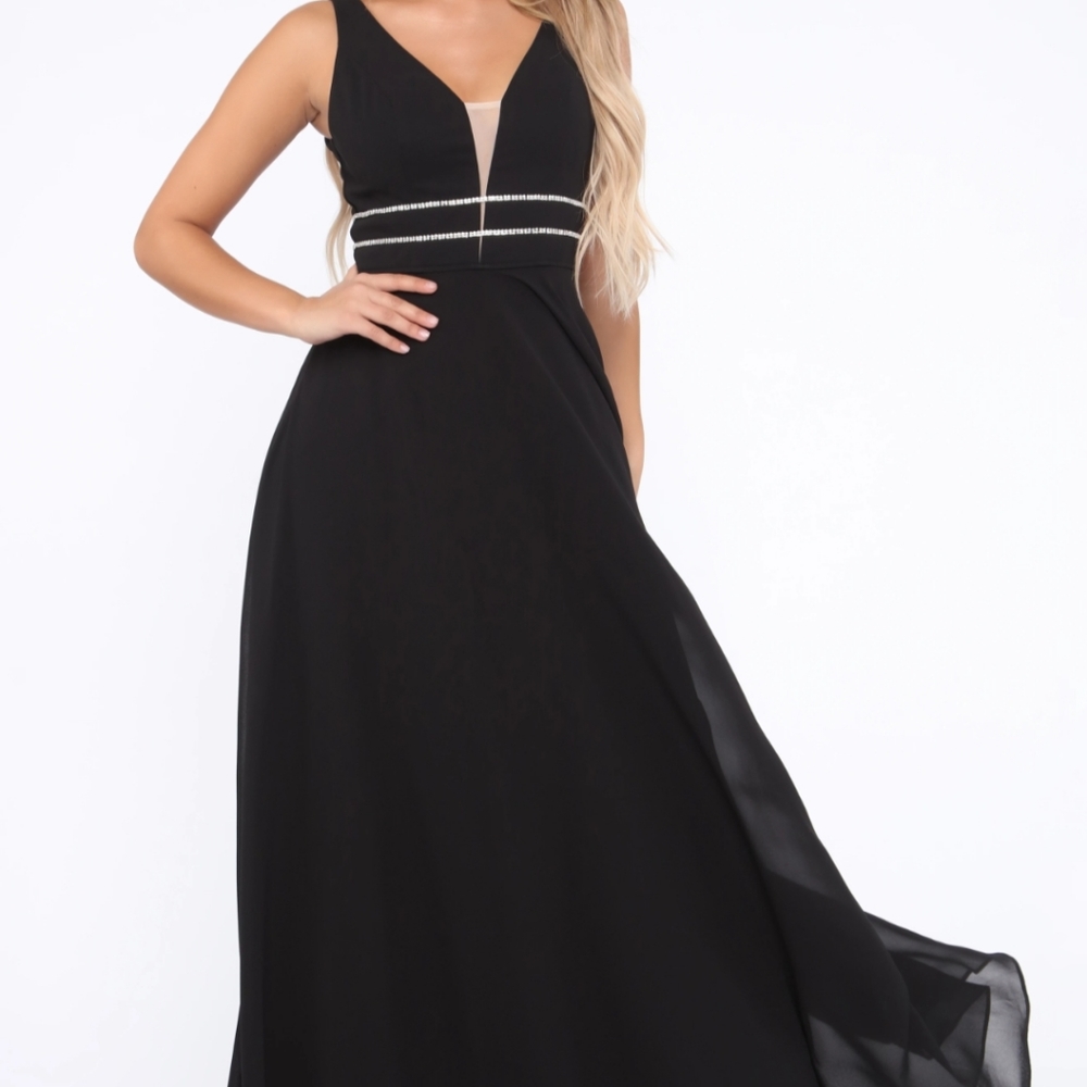 Beautiful Black Gown in Size Small